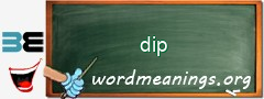 WordMeaning blackboard for dip